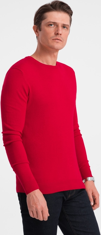 Czerwony sweter Ombre w stylu casual