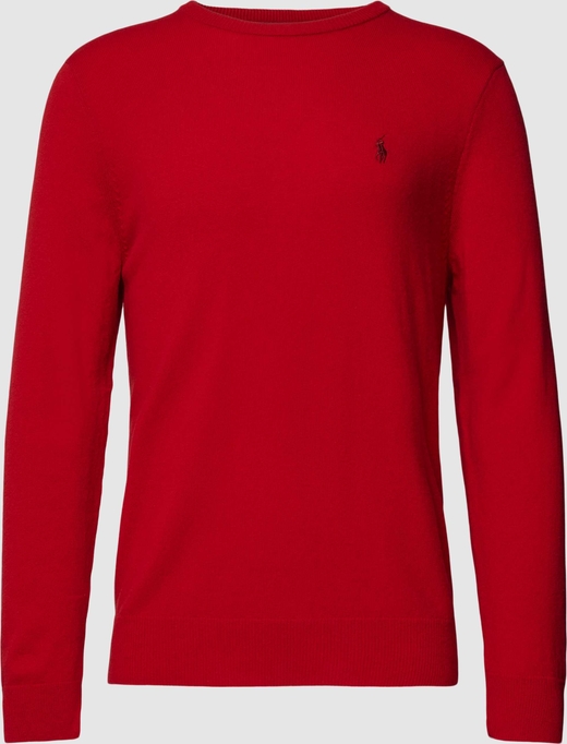 Czerwony sweter POLO RALPH LAUREN z wełny