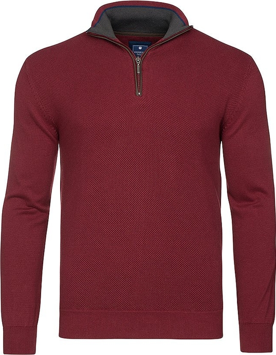 Czerwony sweter Redmond z bawełny