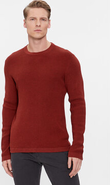 Czerwony sweter Selected Homme w stylu casual
