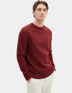 Czerwony sweter Tom Tailor