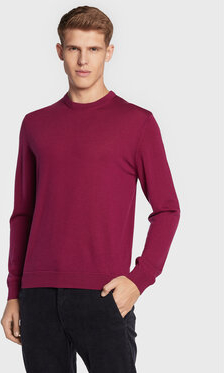 Czerwony sweter United Colors Of Benetton w stylu casual