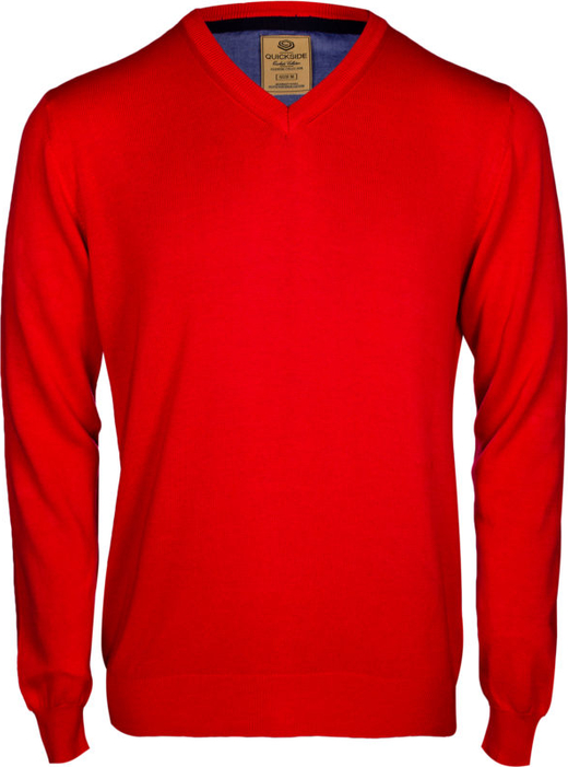 Czerwony sweter WARESHOP w stylu casual