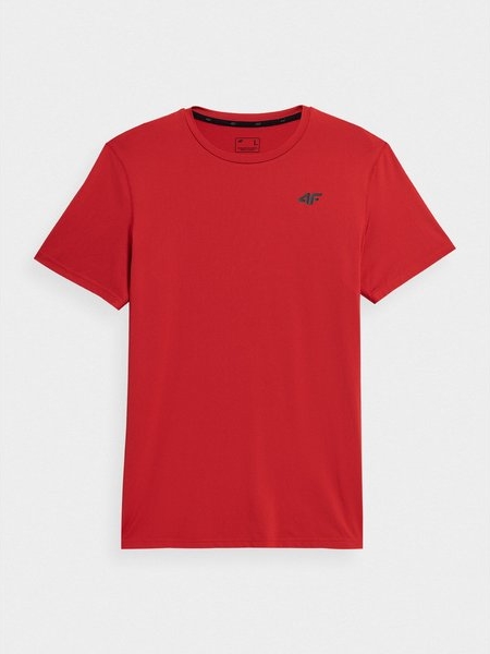 Czerwony t-shirt 4F
