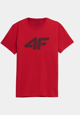Czerwony t-shirt 4F w sportowym stylu