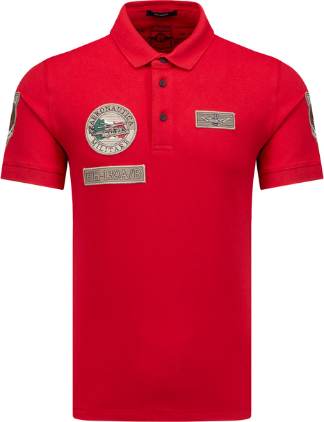 Czerwony t-shirt Aeronautica Militare