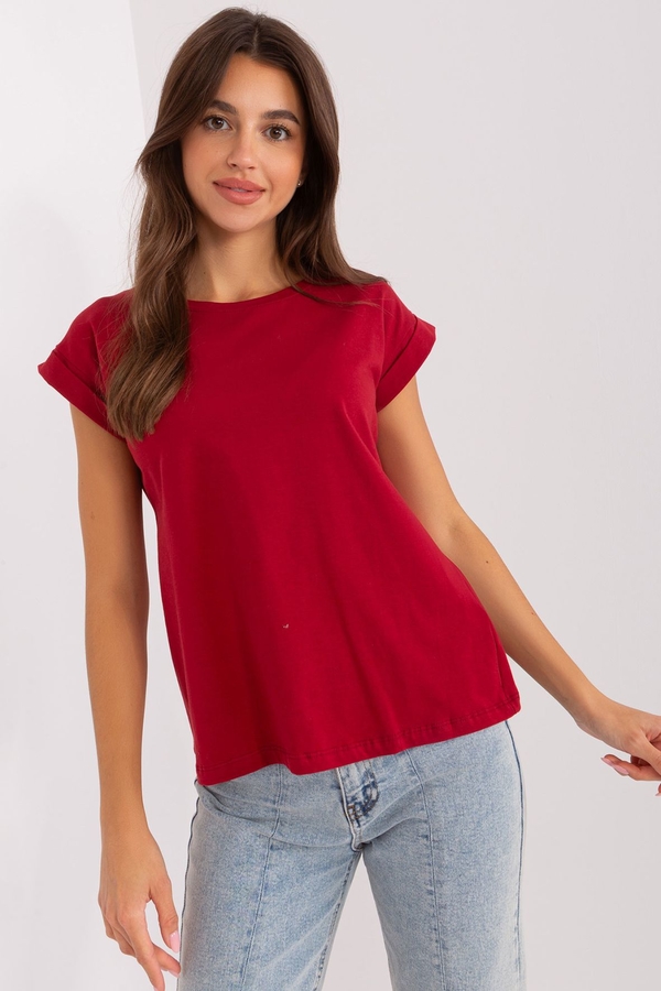 Czerwony t-shirt Basic Feel Good
