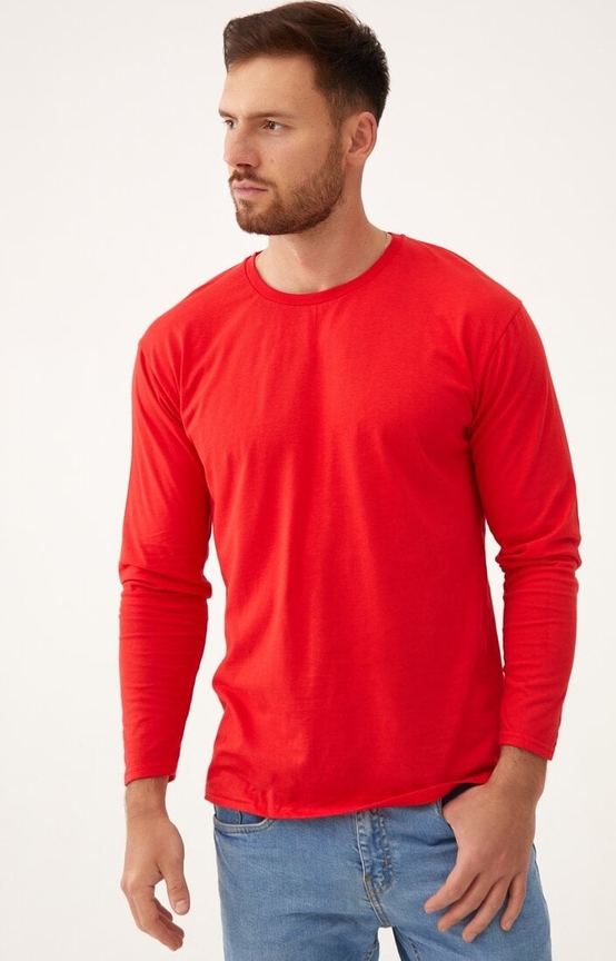 Czerwony t-shirt born2be w stylu casual z bawełny