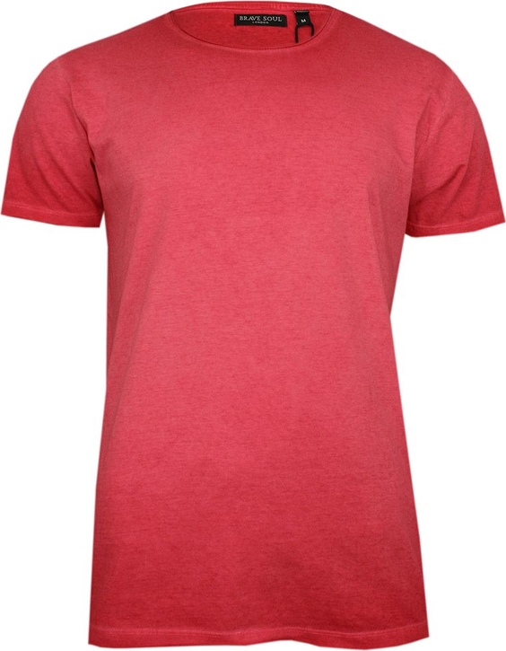 Czerwony t-shirt Brave Soul z krótkim rękawem
