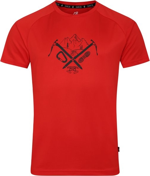 Czerwony t-shirt Dare 2b w młodzieżowym stylu