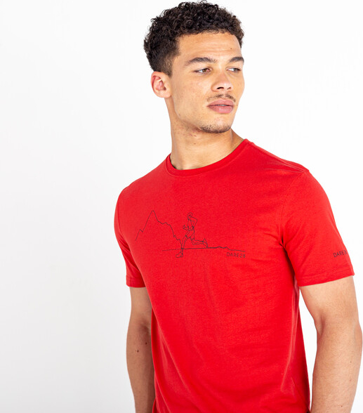 Czerwony t-shirt Dare 2b z bawełny w stylu casual
