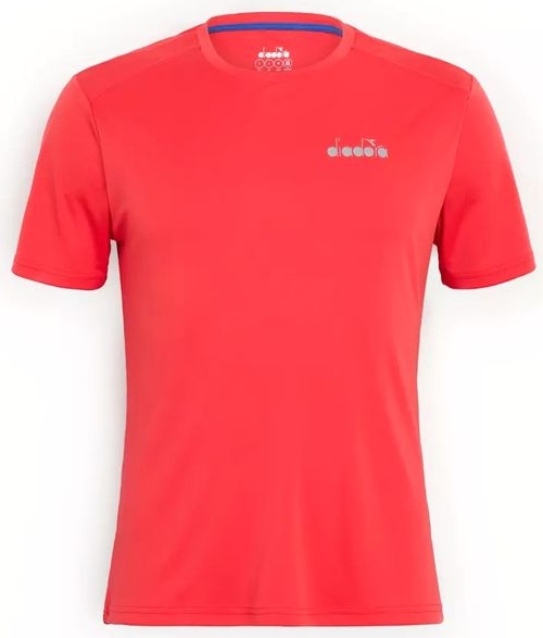 Czerwony t-shirt Diadora