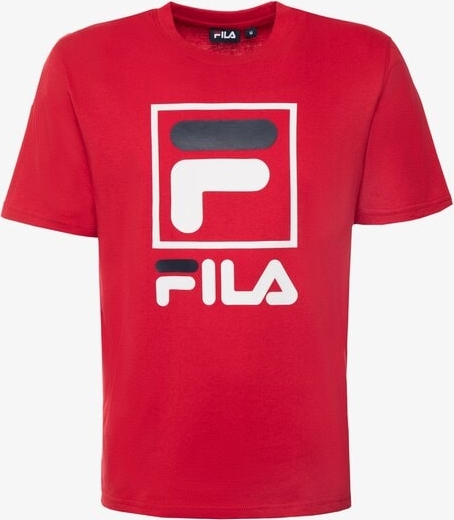 Czerwony t-shirt Fila z krótkim rękawem