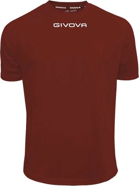 Czerwony t-shirt Givova z krótkim rękawem