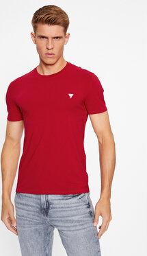 Czerwony t-shirt Guess
