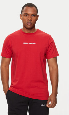 Czerwony t-shirt Helly Hansen
