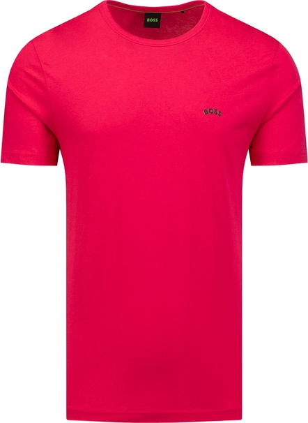 Czerwony t-shirt Hugo Boss w stylu casual