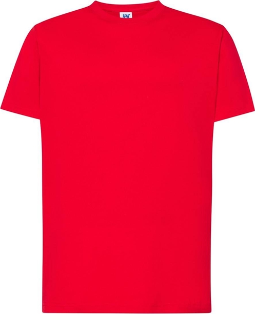 Czerwony t-shirt JK Collection z bawełny w stylu casual