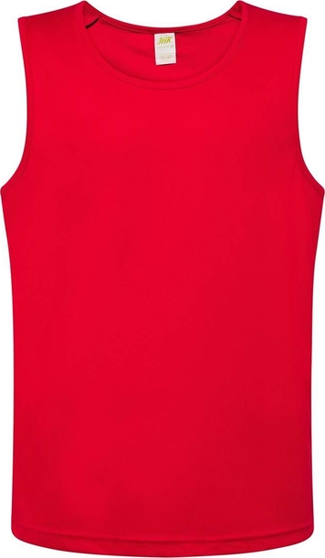 Czerwony t-shirt JK Collection z krótkim rękawem w stylu casual