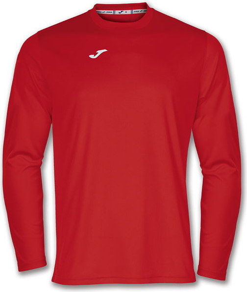 Czerwony t-shirt Joma w sportowym stylu z długim rękawem