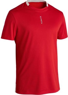 Czerwony t-shirt Kipsta z bawełny