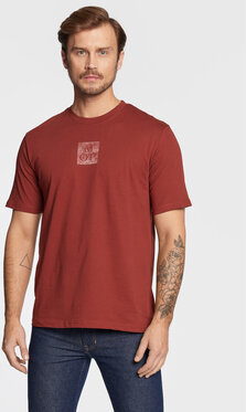 Czerwony t-shirt Marc O'Polo z krótkim rękawem