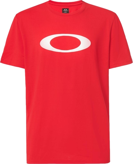Czerwony t-shirt Oakley w młodzieżowym stylu