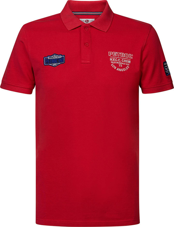 Czerwony t-shirt Petrol Industries w stylu casual z bawełny