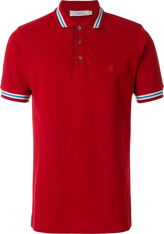 Czerwony t-shirt Pringle Of Scotland z bawełny
