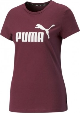Czerwony t-shirt Puma z krótkim rękawem w stylu klasycznym
