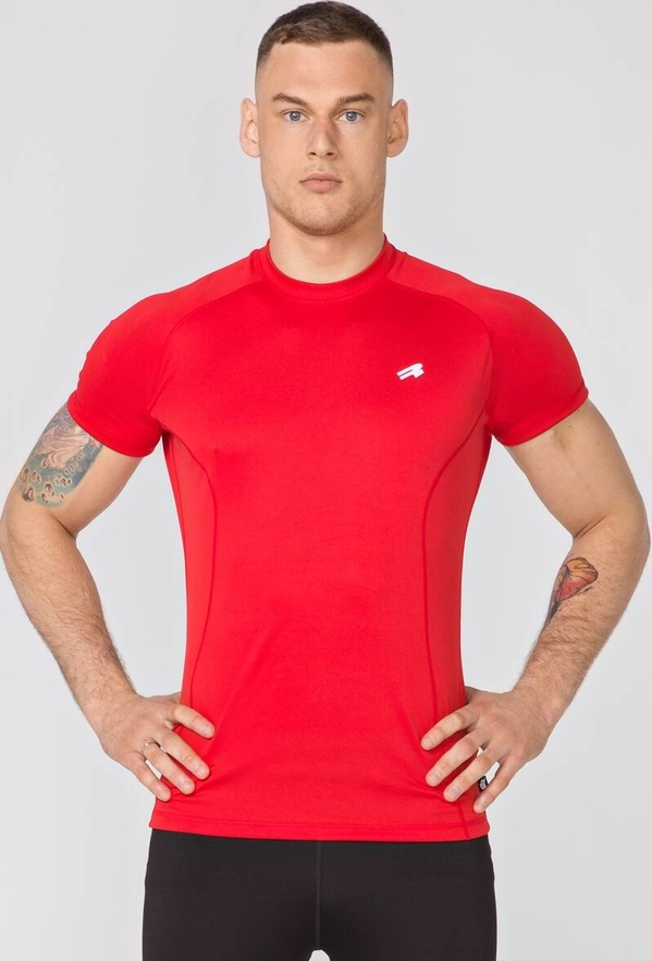 Czerwony t-shirt Rough Radical z tkaniny w sportowym stylu