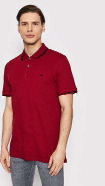 Czerwony t-shirt Selected Homme z krótkim rękawem w stylu casual