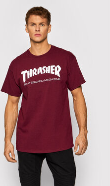 Czerwony t-shirt Thrasher z krótkim rękawem