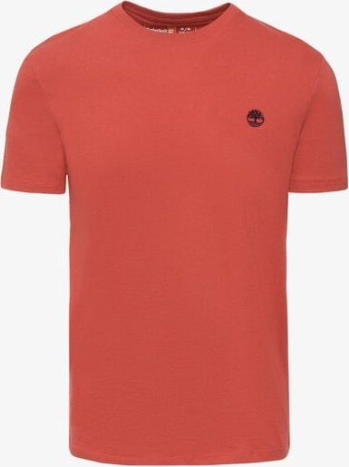 Czerwony t-shirt Timberland w stylu casual