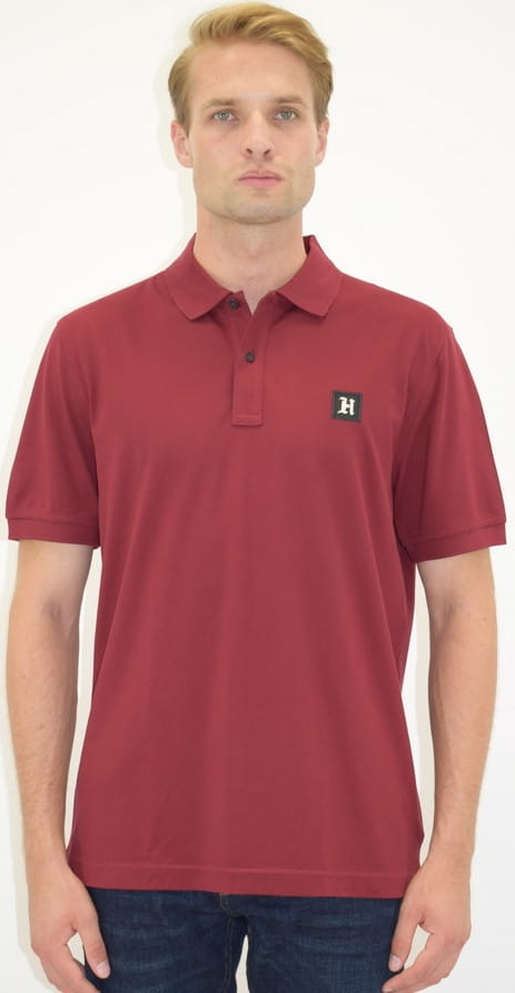 Czerwony t-shirt Tommy Hilfiger z krótkim rękawem z bawełny