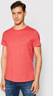 Czerwony t-shirt Tommy Jeans w stylu casual