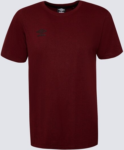 Czerwony t-shirt Umbro w stylu casual z krótkim rękawem