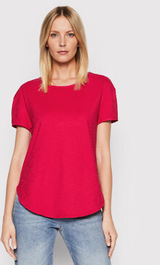 Czerwony t-shirt United Colors Of Benetton z krótkim rękawem