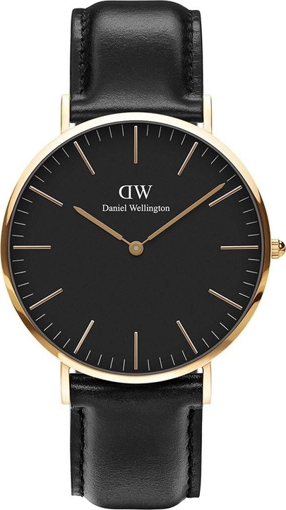Daniel Wellington zegarek Classic 40 Sheffield męski kolor czarny