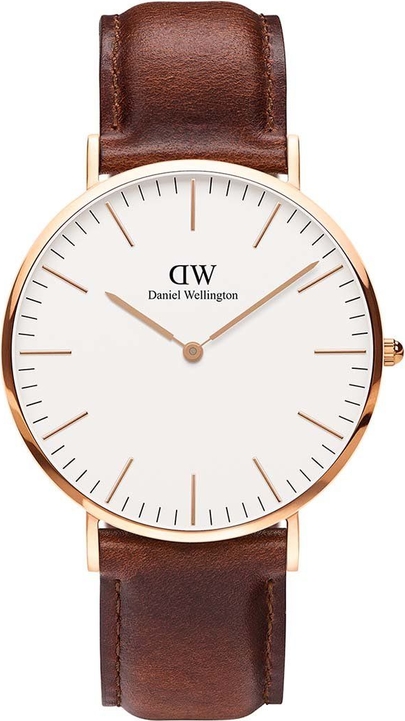 Daniel Wellington zegarek Classic 40 St Mawes męski kolor różowy