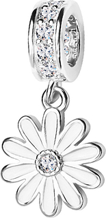 Dots - Biżuteria Yes Beads srebrny pokryty emalią z cyrkoniami - kwiat - Dots