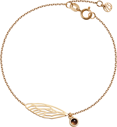 Dragonfly - Biżuteria Yes Bransoletka złota z kwarcem - Dragonfly