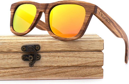 Drewniane okulary przeciwsłoneczne Niwatch Apus Yellow