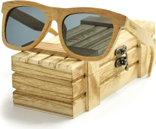Drewniane okulary przeciwsłoneczne Niwatch Dorado Grey