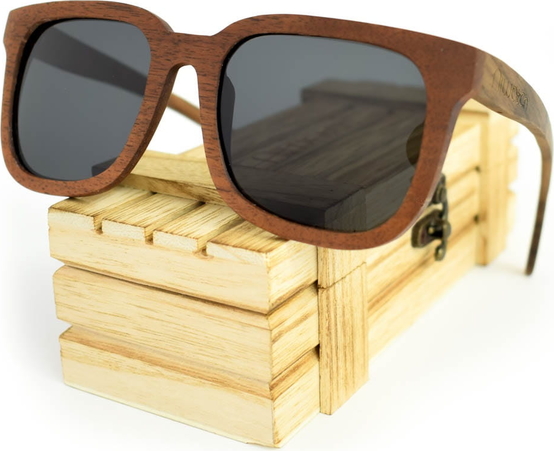 Drewniane okulary przeciwsłoneczne Niwatch Tucana Grey