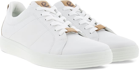 Ecco Skórzane sneakersy w kolorze białym