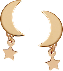 Eclipse - Biżuteria Yes Kolczyki złote - księżyc - Eclipse