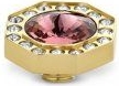 Element wymienny Meddy Melano Vivid VM20 Ośmiokąt z cyrkoniami Złoty Blush