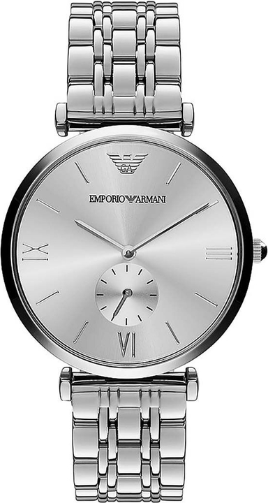Emporio Armani zegarek męski kolor srebrny
