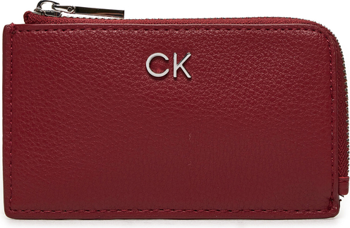 Etui na karty kredytowe Calvin Klein Ck Daily Zip Cardholder W/Chain K60K612281 Czerwony